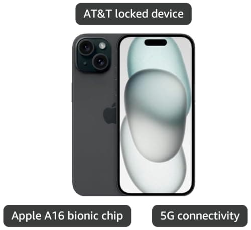 Apple iPhone 15 Plus, 128GB, Black - Unlocked (Renewed) — view 2