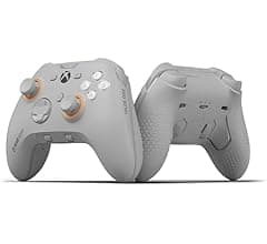 Scuf VALOR PRO WIRELESS Mando Xbox Performance – Paletas Personalizables, Gatillos Instantáneos, Sticks Resistencia de con TMR, Controles de Audio, Xbox Series X|S, Xbox One, Windows PC – Gris Claro