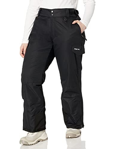 Arctix Women's Snow Sports Insulated Cargo Pants, Black, 4X (28W-30W) Long