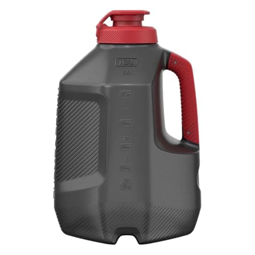 Under Armour 1 Gallon Water Bottle, Large Sports Jug, Durable, Gym Water Bottles for Men and Women, Football, Basketball, Black/Black — view 2