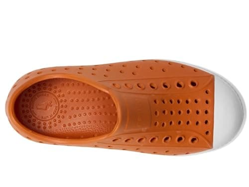 Native Shoes Jefferson Kids Slip-On Sneaker, Mars Orange/Shell White, 12 Little Kid