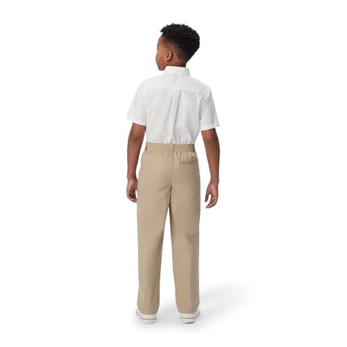 French Toast Boys Pull-on Relaxed Fit School Uniform Pant (Standard & Husky), Khaki, 10