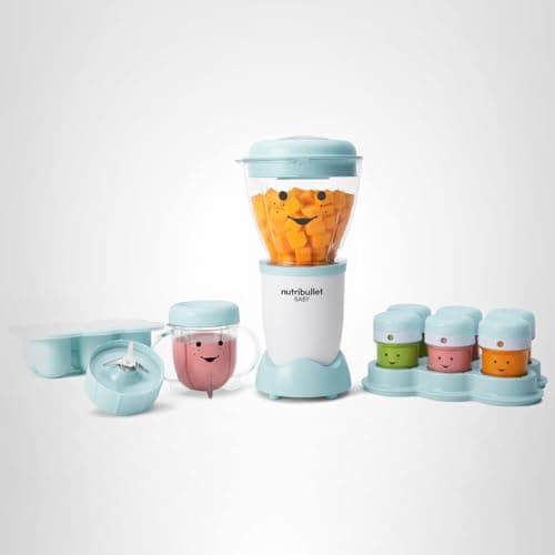 NutriBullet NBY-50100 Baby Complete Food-Making System, 32-Oz, White, Blue, Clear — view 10