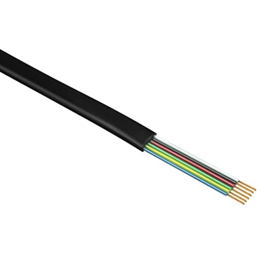 NECABLES 2Pack RJ12 Cable 15ft Phone Cord RJ12 6P6C Male to Male Straight Wired for Both Data and Voice Use Black - 15 Feet — view 2