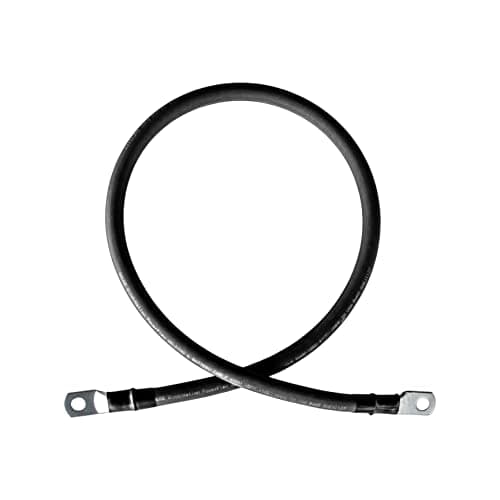 WindyNation 2/0 AWG Gauge Red + Black Pure Copper Battery Inverter Cables Solar, RV, Car, Boat 3 ft. 5/16 in Lugs