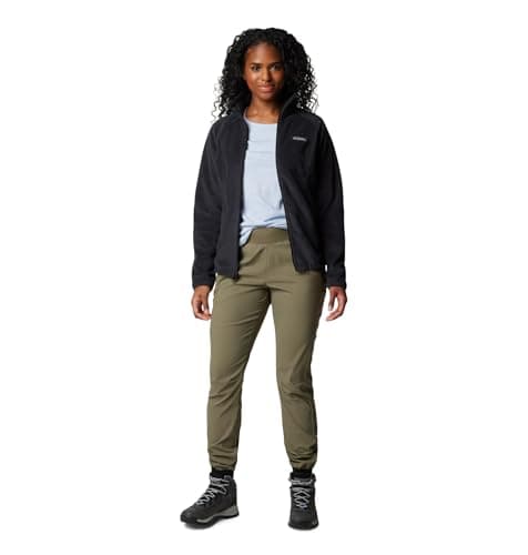 Columbia Womens Benton Springs Full Zip Fleece Jacket, Black, Medium — view 3