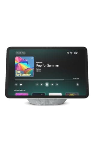 Amazon Adjustable Stand, Designed for Amazon Echo Show 8 & 11 (2025 releases, sold separately), Glacier White — view 2