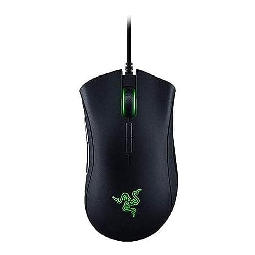 Razer DeathAdder Elite Gaming Mouse: 16,000 DPI Optical Sensor - Chroma RGB Lighting - 7 Programmable Buttons - Mechanical Switches - Rubber Side Grips - Classic Black