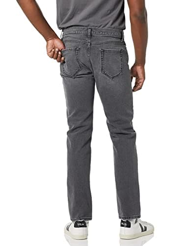 Amazon Essentials Men's Slim-Fit Stretch Jean, Washed Grey, 34W x 34L — view 2