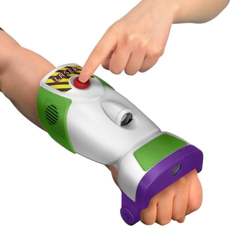 Mattel Disney and Pixar Toy Story 5 Space Ranger Laser Gauntlet Buzz Lightyear Roleplay Item with Lights, Vibrations, 35+ Sounds and Phrases — view 2