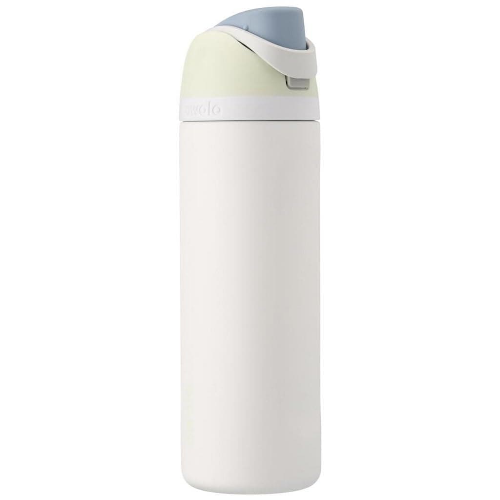 Owala FreeSip botella agua acero inoxidable con pajita, 710 ml - Botella térmica a prueba de fugas para el deporte y los viajes, sin BPA, Iced Breeze
