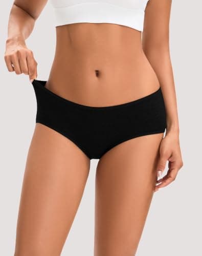 INNERSY Womens Underwear Cotton Hipster Panties Regular & Plus Size 6-Pack(Medium,Dark Vintage) — view 7