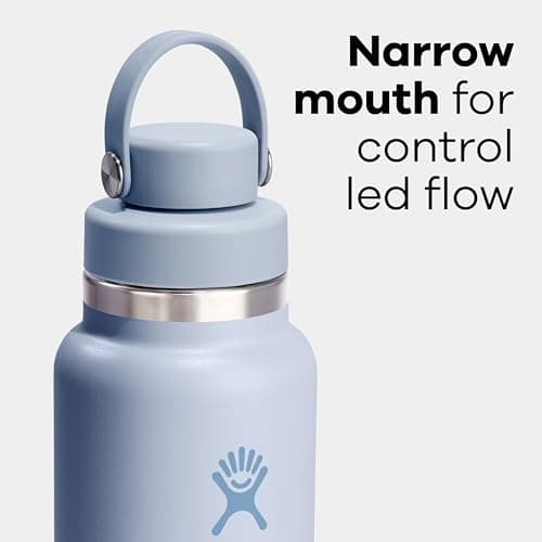 Hydro Flask Water Bottle - Insulated Stainless Steel - Wide Mouth Chug Lid, Non Spill, Leakproof in 24 Oz Aloe Green — view 4