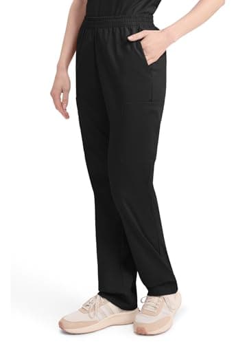 Dickies Women's EDS Signature Scrubs Missy Fit Pull-On Cargo Pant, Black, X-Large — view 2
