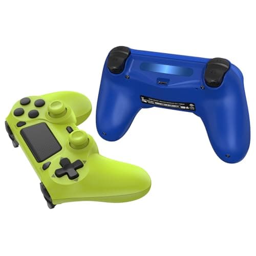 SHINXIN 2 Pack Wireless Controller Compatible with PS4/Slim/Pro/PC with Dual Vibration/3.5mm Audio/Type-C Port and 2 pcs Type-C Cable — view 3