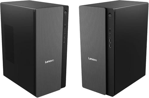 Lenovo IdeaCentre Secure & Productive Business Tower Desktop, Intel 10-Core Ultra 5 225, 8GB DDR5 RAM, 756GB Storage(256GB SSD & 500GB HDD), HDMI + VGA, Wi-Fi 6E, RJ-45, USB-C, Windows 11 Pro — view 4