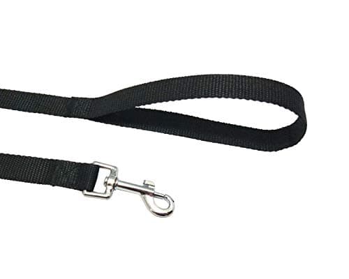 Nylon Training Dog Leash for Small Medium Large Dogs, 15ft 20ft 30ft 50ft Long Leash Dog/Puppy Lead for Obedience Recall Training, Camping (15ft, Black) — view 3