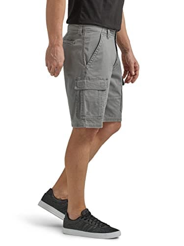Wrangler Authentics Men's Classic Cargo Stretch Short, Gunmetal, 36 — view 2