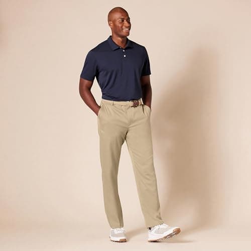 Amazon Essentials Men's Straight-Fit All-Day Stretch Golf Pant, Khaki, 34W x 32L — view 7