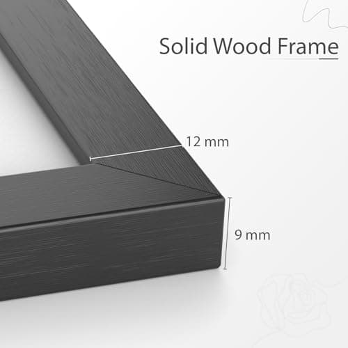 Ceecysaa 11x14 Black Picture Frames Set of 4, Display 11x14 without Mat or 8x10 with Mat for Wall Mounting Display,Showcasing Art Prints, Gallery Wall Frame Set, Home Décor — view 5