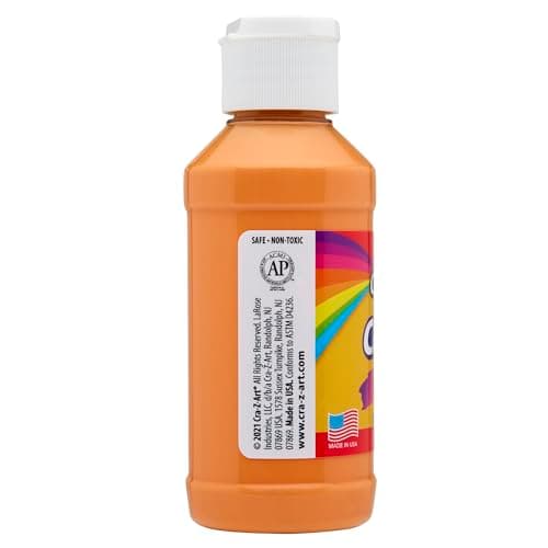Cra-Z-Art Classic Washable Paint 4oz 8ct Pastels, Vibrant Colors for Arts & Crafts, School Projects, Creative Play & More! Made in USA — view 4