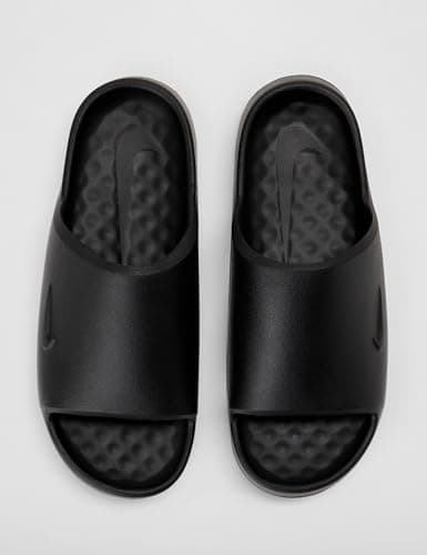 Nike Calm 2.0 Women's Slides, Black/Black-Black, 8 — view 4