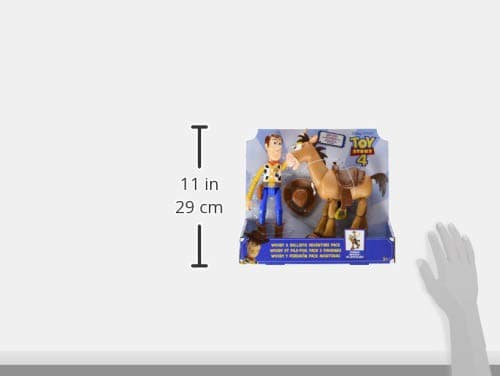 Mattel Disney Pixar's Toy Story 4 Woody and Bullseye 2-Character Pack, Movie-inspired Relative-Scale for Storytelling Play