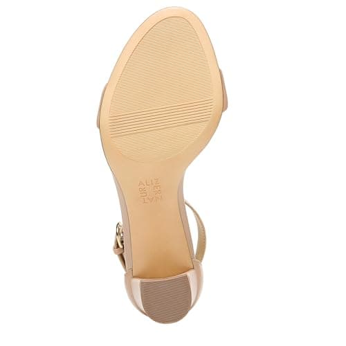 Naturalizer Womens Vera Ankle Strap Block Heel Dress Sandal ,Crème Brulee Beige Leather,8M — view 3