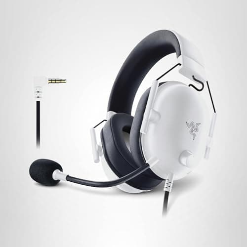 Razer BlackShark V2 X Gaming Headset: 7.1 Surround Sound - 50mm Drivers - Memory Foam Cushion - for PC, Mac, PS4, PS5, Switch - 3.5mm Audio Jack - White — view 8