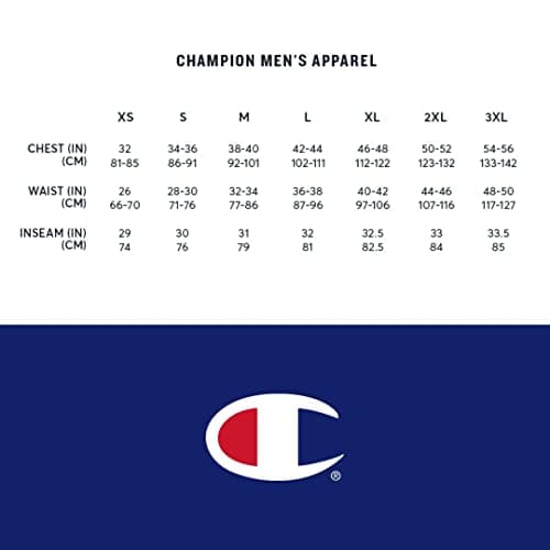 Champion Men's Crewneck Fleece Sweatshirt, Standard Fit, Midweight, C Logo, Available in Regular and Big & Tall, Black - C Logo, 3X-Large — view 5