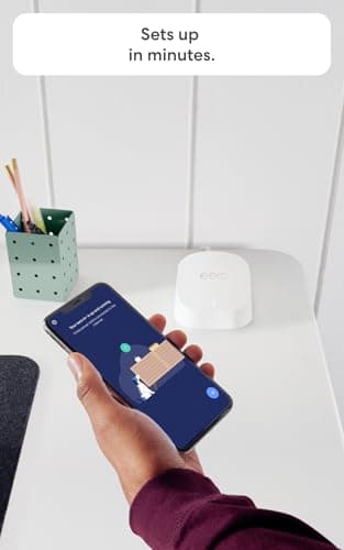 Amazon eero 6+ mesh wifi system - Supports internet plans up to a Gigabit, Coverage up to 4,500 sq. ft., Connect 75+ devices, 3-pack — view 5