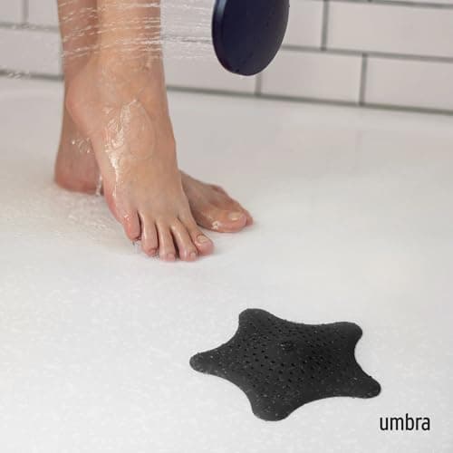 Umbra Starfish Hair Catcher Drain Cover, Black