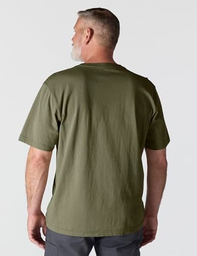 Carhartt Men's K87 Loose Fit Workwear T-Shirt, Dusty Olive, Large — view 3