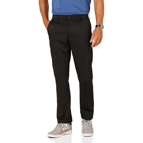 Amazon Essentials Men's Straight-Fit All-Day Stretch Golf Pant, Black, 38W x 32L