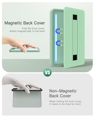 MoKo Case for 6" All-New Kindle (11th Generation-2024/2022 Release), Lightweight Shell Cover with Hand Strap Auto Wake/Sleep for Kindle 11th Generation 2024 e-Reader, Agave Green — view 3