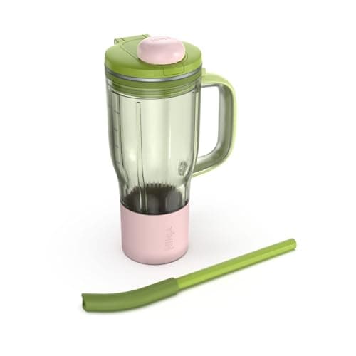Ninja BlendBOSS | Personal Smoothie Tumbler | 26oz Travel Tumbler w/Leakproof Lid, Detachable Straw & Integrated Chug Spout | Dishwasher Safe & BPA Free | Watermelon Bubble Gum | XSKDB326LSGN