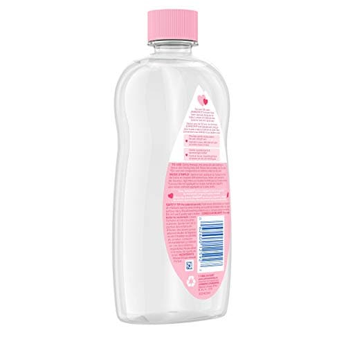 Johnson's Baby Oil Moisturizer & Massage Oil for Skincare, Hypoallergenic Formula for Delicate Skin, Locks in Moisture, Dermatologist Tested, Mineral Oil, 591 mL — view 5