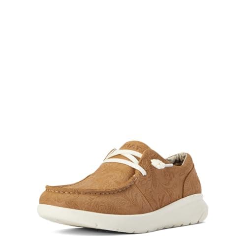 Ariat 100402436C Womens Hilo Tan Floral Emboss 250 - Beige/Khaki 6C