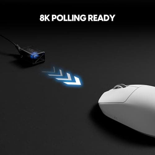 Pulsar Crazylight X3 LHD Mini Wireless Gaming Mouse, 43g Ultra Lightweight, 8K Polling Ready, 32K DPI Optical Sensor, for Left Hand, 8K Dongle Included, Jet Black — view 5