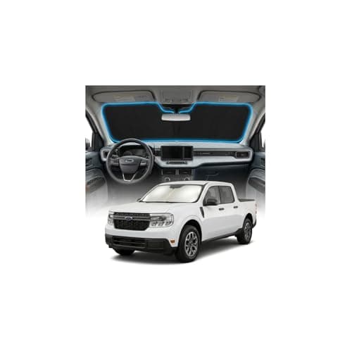 for Ford Maverick Sun Shade Windshield Cover - Custom Fit Maverick Accessories 2022-2025 2026 Sunshade Foldable UV Protection & Heat Shield Sun Visor Accessories