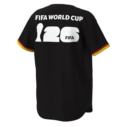 Outerstuff FIFA World Cup 2026 Mens Short Sleeve Button Front Baseball Jersey, Germany, XX-Large