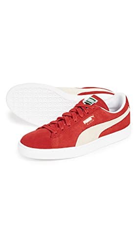 PUMA mens Suede Classic + Sneaker, High Risk Red/White, 9.5 US — view 4
