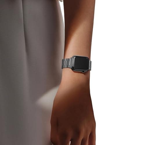 EPULY Metal Band Compatible with Apple Watch Bands for Men 49mm 46mm 45mm 44mm 42mm 41mm 40mm 38mm, Business Stainless Steel Strap for iWatch Bands Series 11 10 9 8 7 6 5 4 3 2 1, SE3 2 1, Ultra3 2 1 — view 5