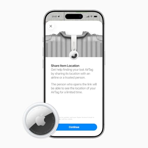 Apple AirTag (2nd Generation) - 4 Pack: Tracker for Keychain, Wallet, and More; Locator with Sound; Simple One-Tap Setup with iPhone or iPad; Key Finder with up to 1.5X Precision Finding Range* — view 5