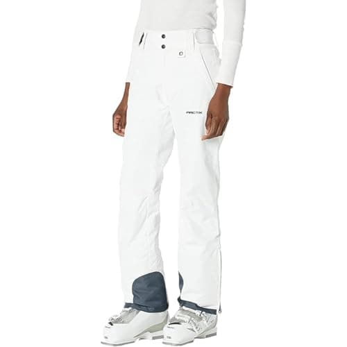 Arctix Women's Insulated Snow Pants, White, Medium (8-10) Regular