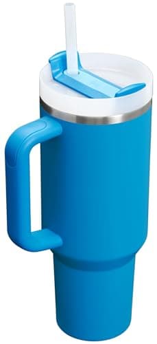 Stanley Quencher H2.0 Tumbler with Handle and Straw 40 oz | Flowstate 3-Position Lid | Cup Holder Compatible for Travel | Insulated Stainless Steel Cup | BPA-Free | Azure — view 2