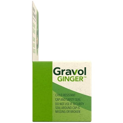 Gravol Ginger - Nausea and Upset Stomach Relief with Organic Ginger Extract - Made in Canada - Non-Drowsy,Taste-Free and Easy to Swallow - 24 Liquid Gel Capsules (Pack of 1) — view 7