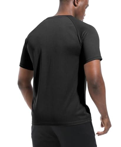 Boyzn Men's 3 Pack Running Workout Shirts Short Sleeve T-Shirt Dry Fit Moisture Wicking Gym Athletic Shirts for Men Black/Navy/Dark Grey-3P04-M — view 2