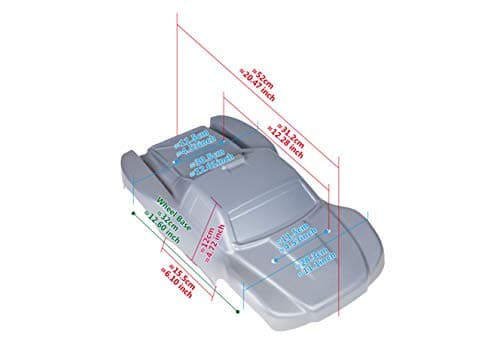 Custom Body Muddy Green Over Black Compatible for 1/10 Slash RC Car Truck Shell Cover fits on All Slash Versions (Truck not Included) — view 2