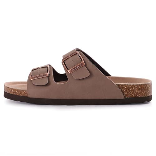 ODOLY Unisex Comfortable Cork Footbed Slide Sandals with Arch Support — view 3